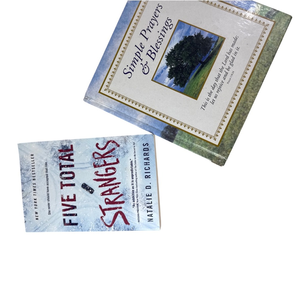 Five Total Strangers Natalie D Richards & Simple Prayers Blessings Book Bundle